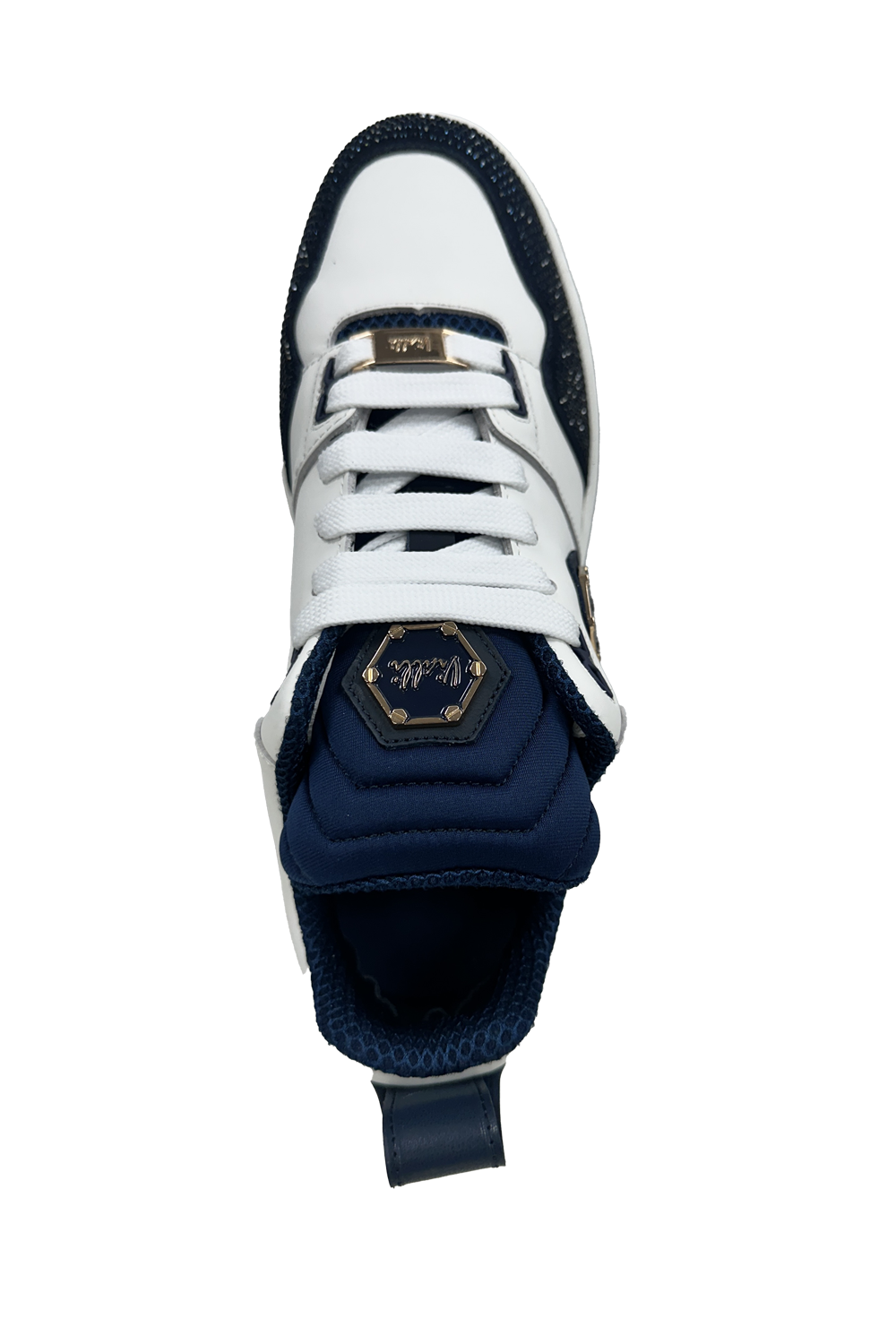 Vialli Bosetti Low-Cut Sneaker with Diamanté Studded Beadwork and '94' Detail