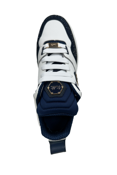 Vialli Bosetti Low-Cut Sneaker with Diamanté Studded Beadwork and '94' Detail