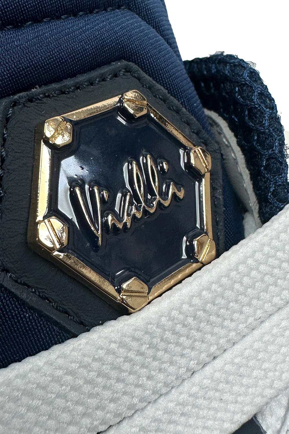 Vialli Bosetti Low-Cut Sneaker with Diamanté Studded Beadwork and '94' Detail