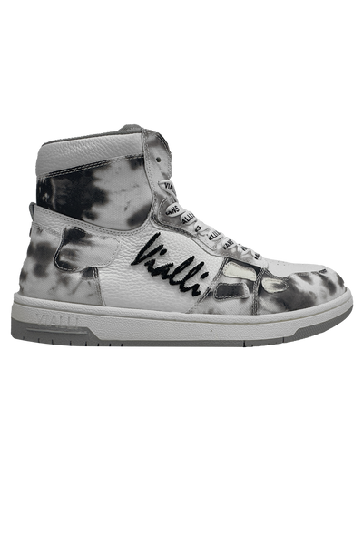 Vialli Gallinari Mid Boot: Sleek Grey Lace-Up Sneaker with Two-Tone Sole