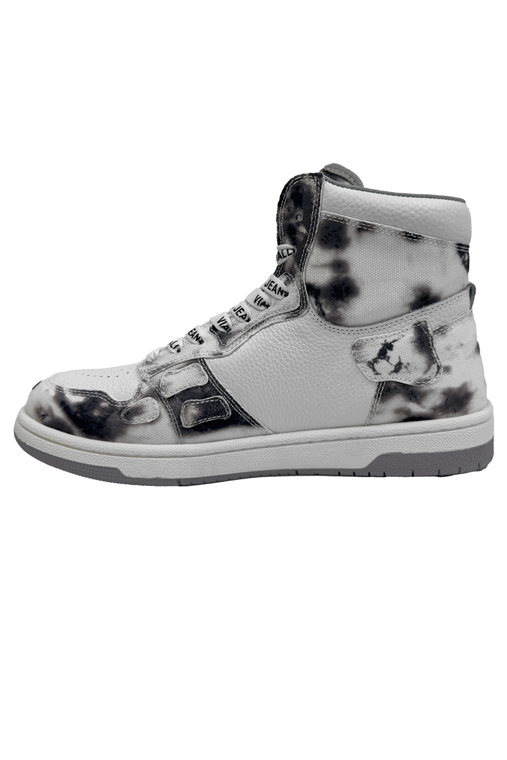 Vialli Gallinari Mid Boot: Sleek Grey Lace-Up Sneaker with Two-Tone Sole