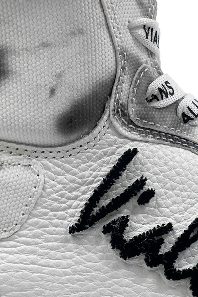 Vialli Gallinari Mid Boot: Sleek Grey Lace-Up Sneaker with Two-Tone Sole