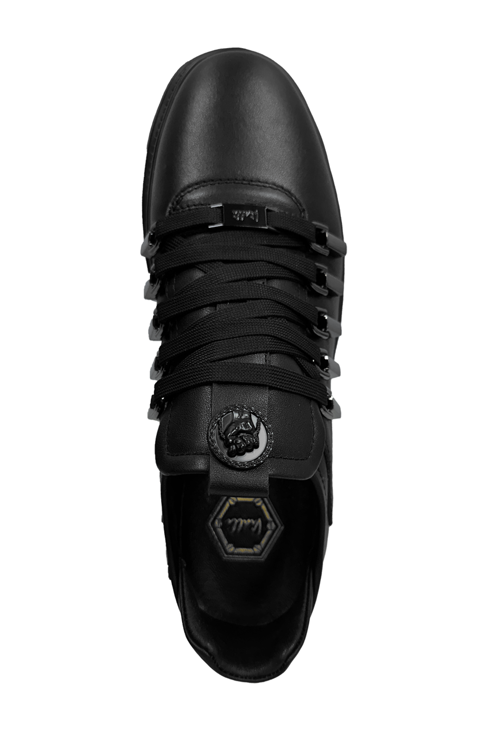 Vialli Egony Black Fashion Sneaker: Effortless Style, Secure Fit, Unique Details
