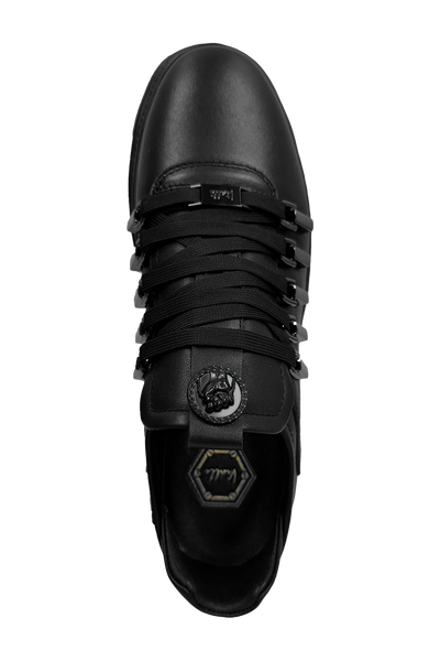 Vialli Egony Black Fashion Sneaker: Effortless Style, Secure Fit, Unique Details