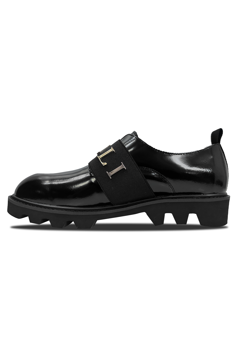 Vialli Uscita Men's Black Glossy All-Around Finish Fashion Sneakers