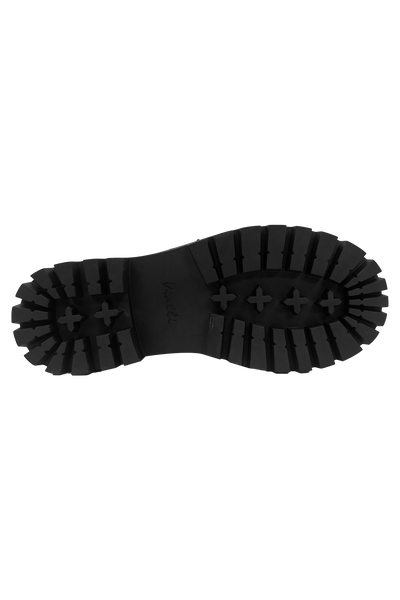 Vialli Mezzo Hi-Boot: Stylish Black Lace-Up Denim Boots with Side Zipper