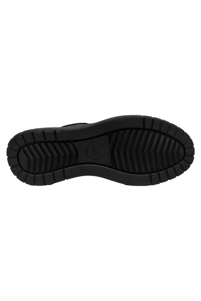 Vialli Bosetti Men's Black Low-Cut Sneaker with Diamanté Studs