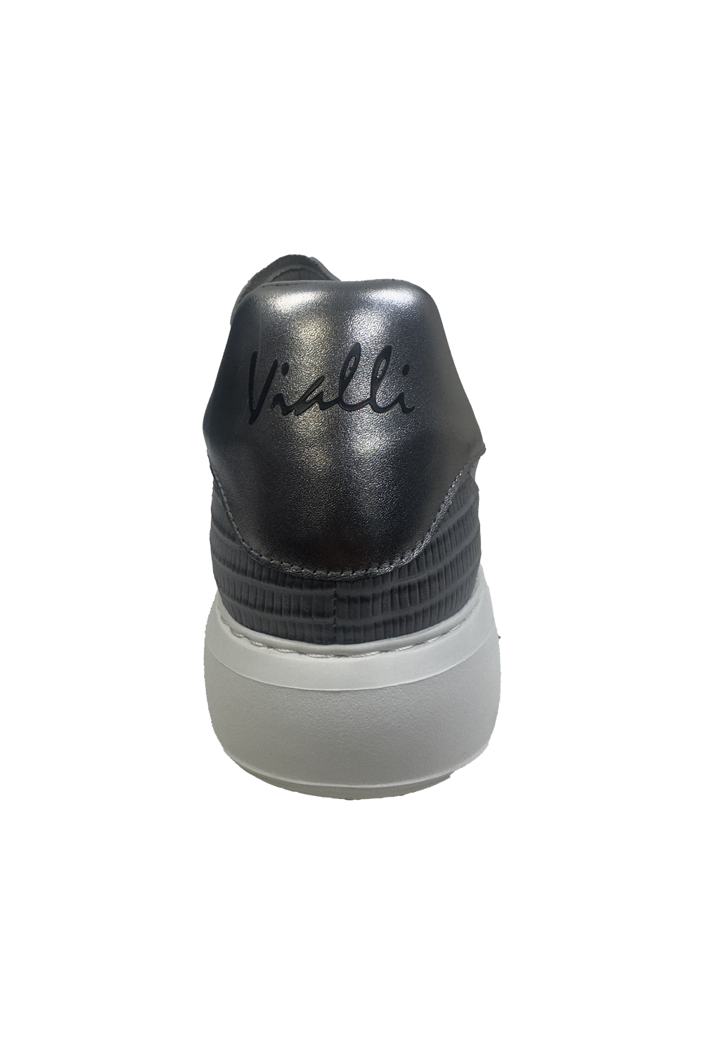 Vialli Rufoli Python Grey Sneaker: Stylish Lace-Up Design with Hexagonal Logo