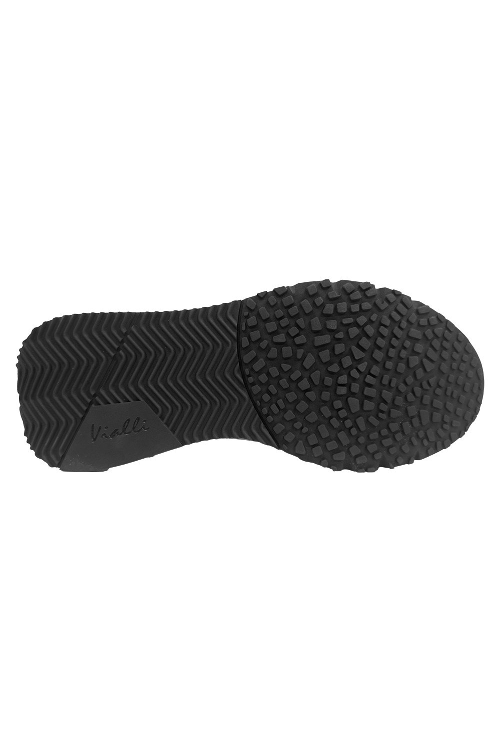 Vialli Orsi Black Winter Sneaker with Secure Velcro Strap & Silver Detail