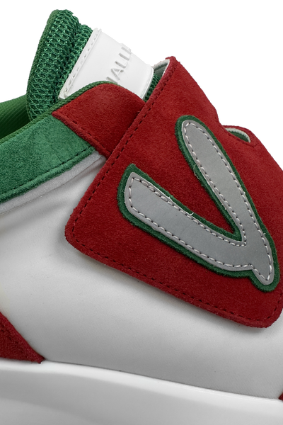 Vialli Orsi Tropical Low-Cut Sneaker with Velcro Ribbon Detail for Men