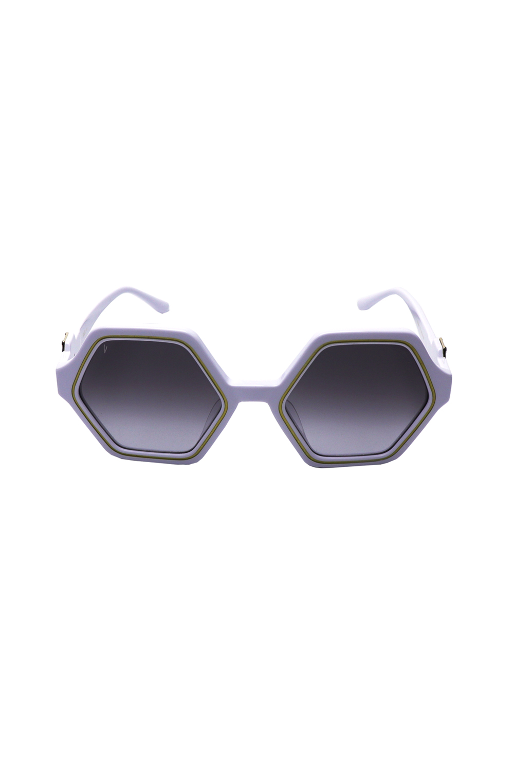 Vialli Hex Primo C2 White Sunglasses: Stylish, UV Protection, Durable Eyewear