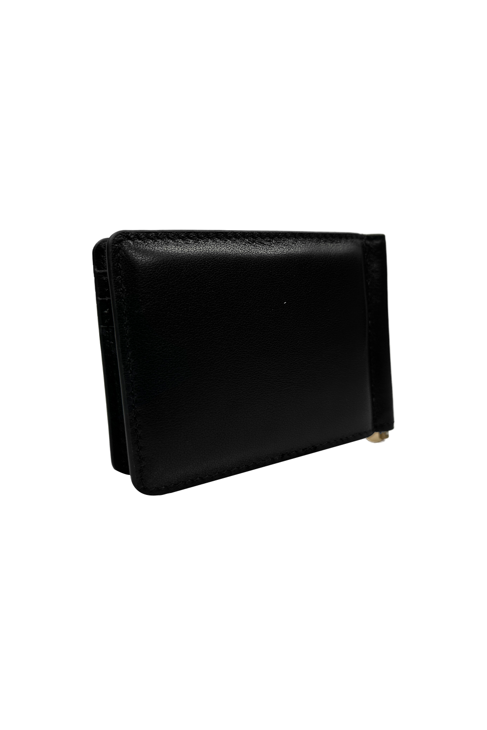 Vialli Venice Black Leather Money Clip Wallet with 8 Card Slots