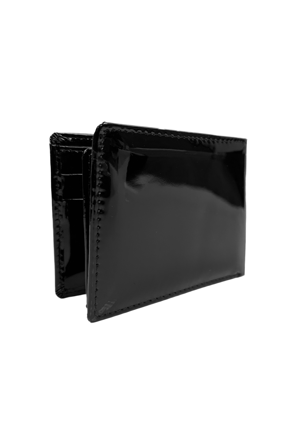 Vialli Milan Tri-Fold Patent Wallet: Sleek Black, Compact, Secure, Stylish